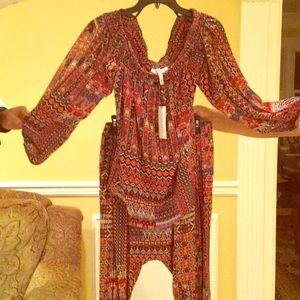 Blouse and pants combination